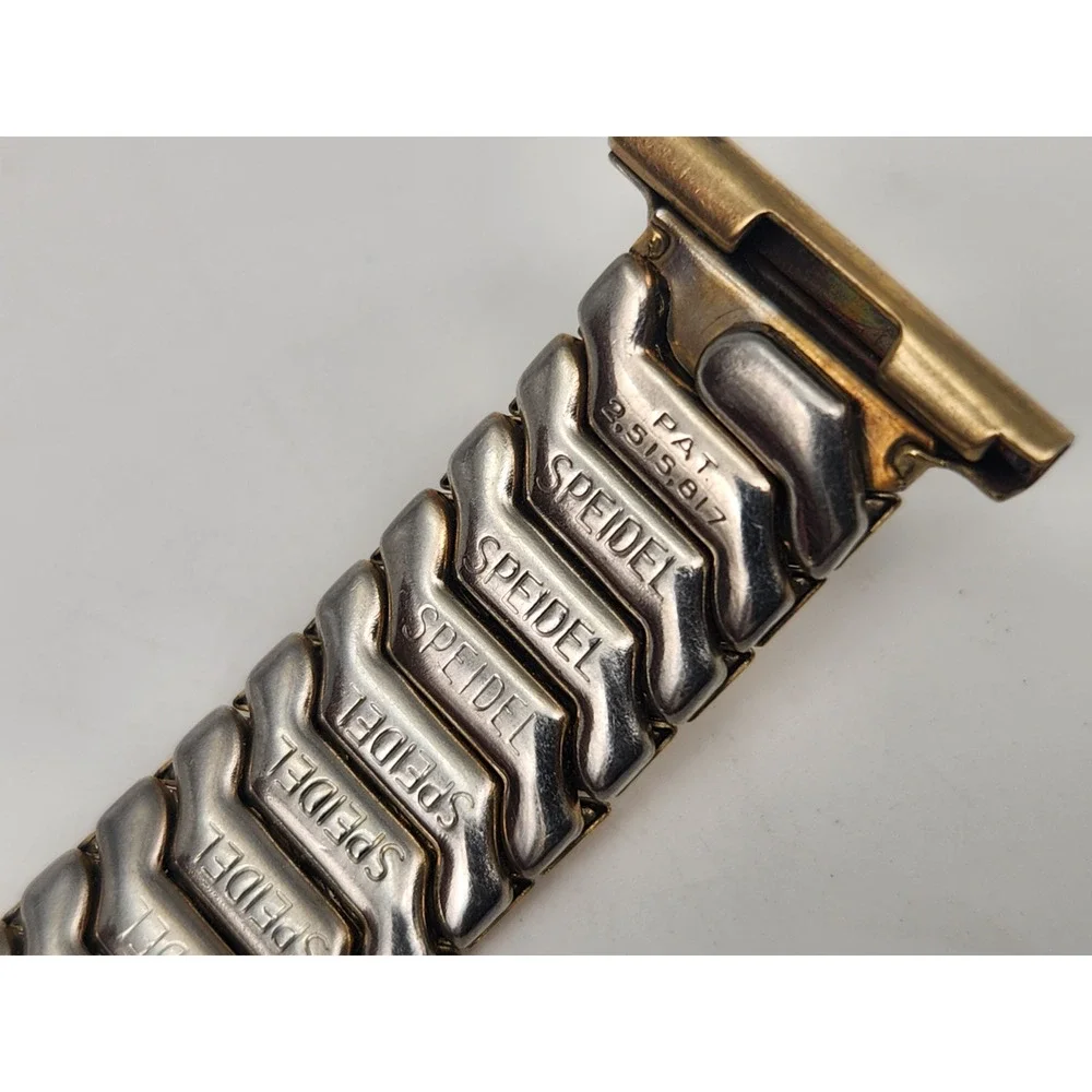 Vintage Speidel 12.8 mm Goldtone Wristwatch Expansion Bracelet - for 19mm